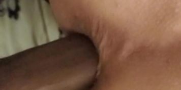 White femboy takes bbc raw