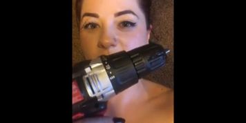 Pain Loving Teen Drills Her Own Pussy