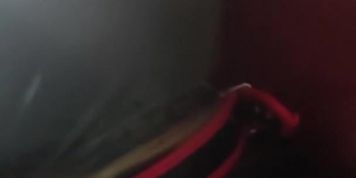 Latexgirl in Latexhood breathing with magic wand