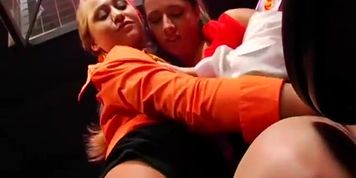 Stewardess Girls Bar Orgy Pt1