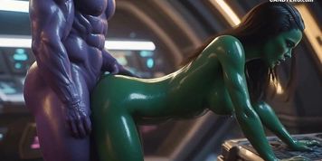 Thanos Punisher Gomora - AI Generated