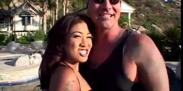 Smoking - Lyla Lei Gets Good Wood Outside - Full scene