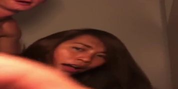 Horny Asian chick gets filmed fucking