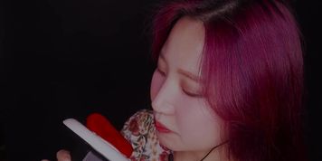ASMR Snow Candy Ear Eating/Licking