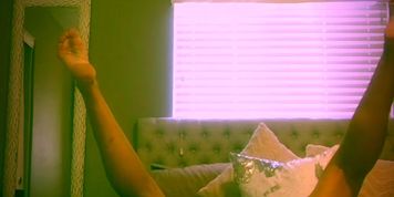 Milf Rides Toy On Bed
