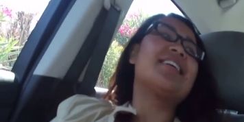 CUTE GIRL MASTURBATING IN CAR WHILE FRIEND WATCHES