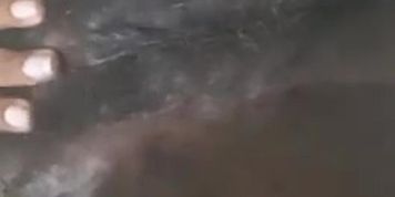 Ebony Hairy Pussy Masturbation