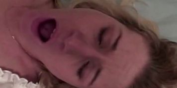 Mature blonde shaved and ready for action. - video 3