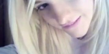 Pretty teen showing pink on webcam - video 2