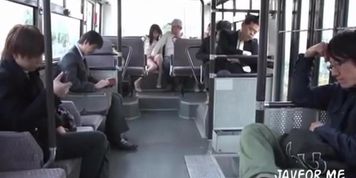 Horny Japanese milf on bus