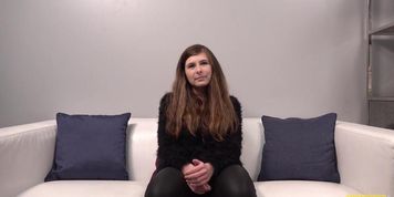 Attractive Young Girl At Casting (Michaela)