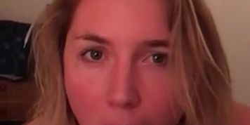 amat blonde sucks WBC  enjoys mouthful of cum