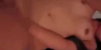 Impressively voracious Asian nympho sucks a fat cock with delight