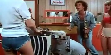Karen Stephen Breasts Scene  in Pinball Summer