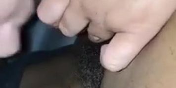 Sucking sir cock in the car before he goes back to work 
