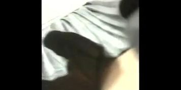 under the skirt of black and white