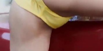 Asian babes show off their hot asses