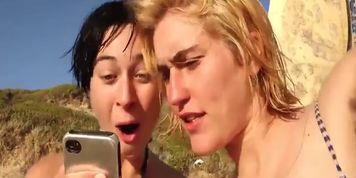 Surfers vacation