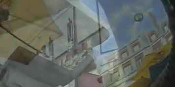 Provocative asses in an upskirt voyeur shot