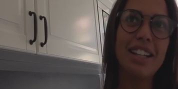 hot girl in glasses pays the landlord with sex