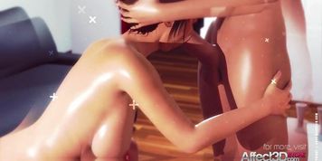 Big Tits Babe Dreaming About A Futanari Anal Sex With Her Gf
