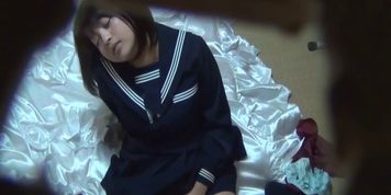 VOYEUR JAPAN TV - Plump highschool asian teen spied on fingering