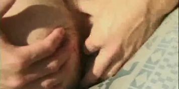 Muscled Hairy Cock Sucking by the Pool