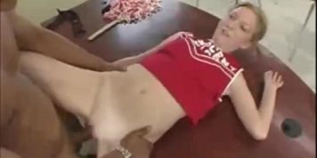 Cheerleader Alexa getting her shaved pussy rammed rough by her teacher