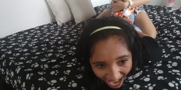 GTK: Naz Gives Ingrid a LEGIT Hogtie Tickling!