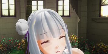 3D HENTAI Emilia ReZero Threw her Leg and Fucked (Ana Bell Evans)