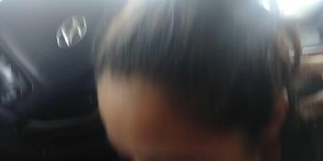 Ex girlfriend sucking me up at a car wash