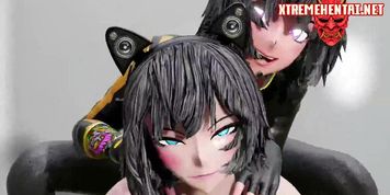 futanari 3d sex orgy in elevator
