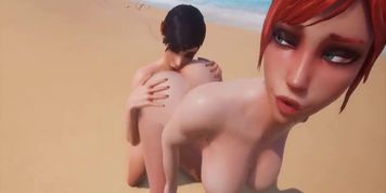 3D Porn [WildLife game] Lesbian Encounter