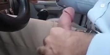 Car Cock Flash Redhead