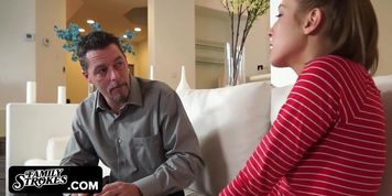 Molly Manson Gets Nasty Facial Cumshot From Stepdad