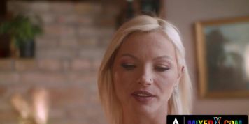 MIXEDX   Hot Lesbian Threesome With Two Gorgeous Witch Stepsisters And Their New Roommate (Candee Licious, Nata Ocean, Zazie Skymm)