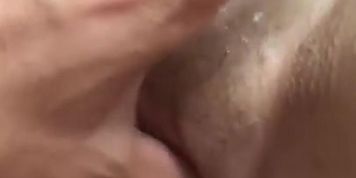 cum all over  her pussy