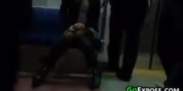 orgasm on train