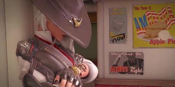 Overwatch futanari 3D heroes fucking at the bar