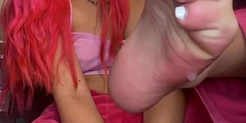 @SugarbabyStaci: Sexy Asian Self SoleLick **Requested**