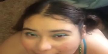 Bbw Latina cum slut facial