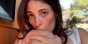 Onlyfans Big Boobs Brunette Dildo Blowjob Joi