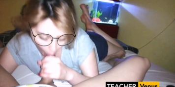 Teachervenus- A Student'S Big Dick For Dinner  (Tru Kait)
