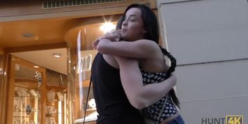 hunt4k. skinny hot brunette erica black gets used after pickup