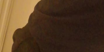 Taking my cock out and masturbating in a public hallway