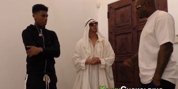 Arab domina mouth jizzed