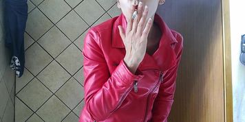 SMOKING IN RED JACKET (Tyler Faith)