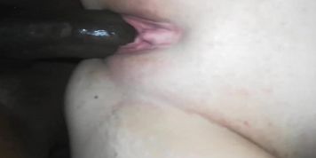 BBC DESTROYS MY MY GIRLFRIEND'S PUSSY AND FEEDS HER A MOUTHFUL OF HIS CUM..