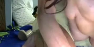 Incredible amateur petite brunette milf huge anal dildo and squirting