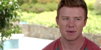 Ginger haired amateur jock tugging his dick
